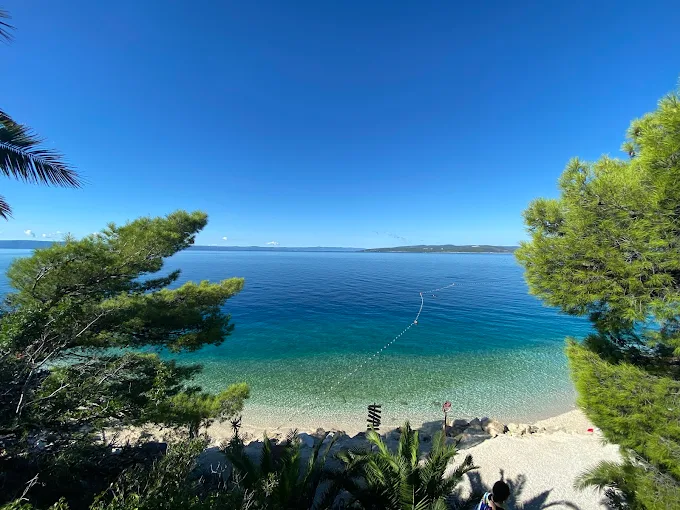 Beautiful beach view with turquoise water